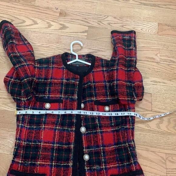 J.Mc LAUGHLIN FOR SANYO PLAID BLAZER JACKET SIZE 10 - Picture 10 of 10